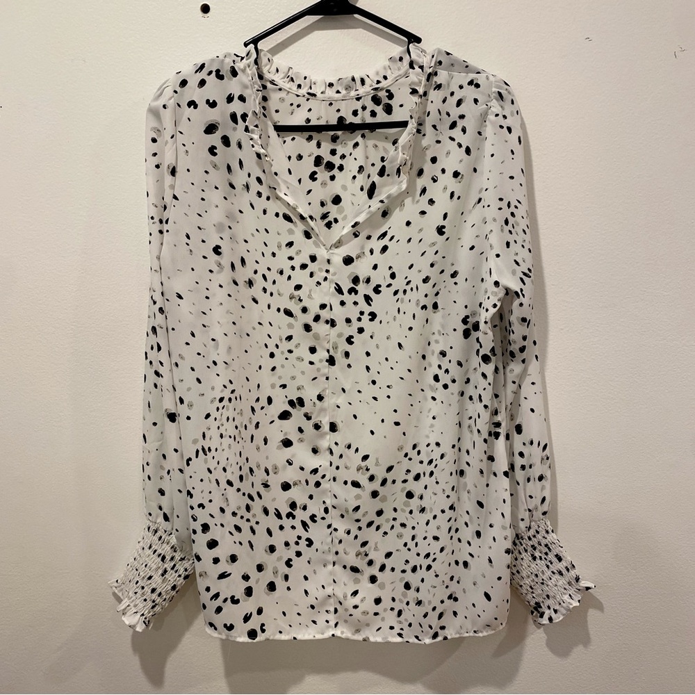 Polka Dot Blouse Size M
